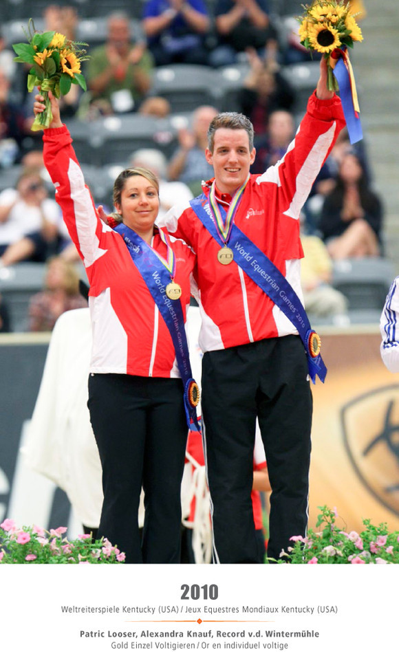Jeux Equestres Mondiaux Kentucky (USA) - Patric Looser, Alexandra Knauf, Record v.d. Wintermühle - Or en individuel voltige