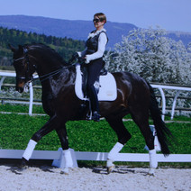 La cavalière de dressage passionnée monte à cheval tous les jours – ici avec Max. /Photo: Privat