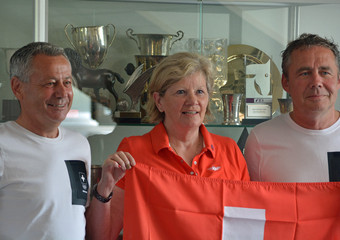 Andy Kister (Equipenchef Springen), Geneviève Pfister (Dressur), Dominik Burger (Equipenchef Concours Complet)
