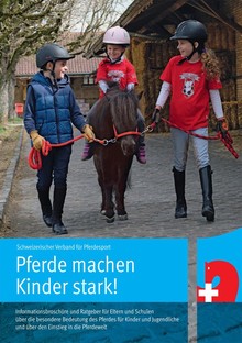 Titelbild der Broschüre "Pferde machen Kinder stark"