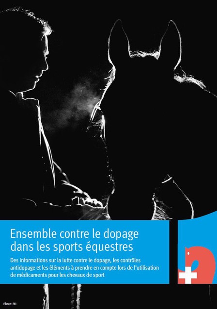 Titre de la brochure «Ensemble contre le dopage dans les sports équestres»
