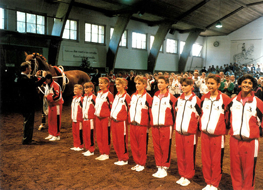 Voltige EM Bern 1991: Gold für Team St. Gallen (Bild: Roland von Siebenthal / SVPS)