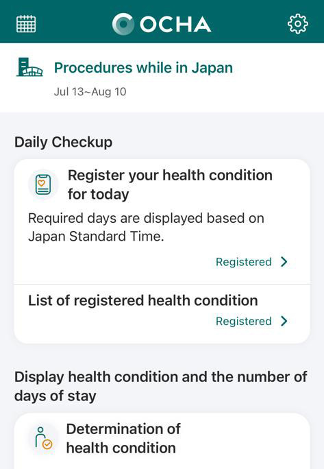 L’app OCHA pour l’annonce de l’état de santé quotidien
