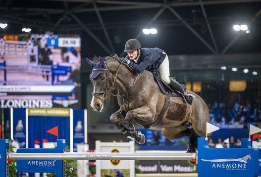 Edouard Schmitz mit Quno am Longines FEI Jumping World Cup™ 2023 in Amsterdam  (NED) | © FEI