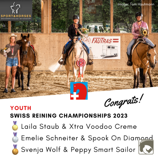 Schweizermeisterschaften Reining 2023 - Kategorie Youth