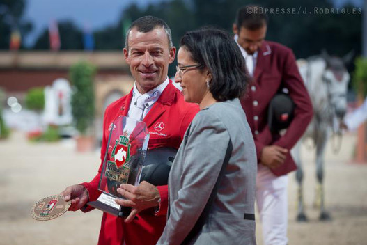 2016 in Marokko: Ein dritter Rang im Nationenpreis für die Schweiz sowie Sieg im Grossen Preis des CSI3* von Rabat (MAR)  für Pius Schwizer mit  Balou Roubin R