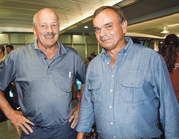 Responsables des cadres de la relève Saut jusqu’en 2016: chef d’équipe Albert Lischer et coach technique Willi Melliger (à droite).