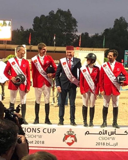 Les cavaliers suisses de saut remportent pour la deuxième fois d’affilée la victoire au CSIO de Rabat (MAR) 