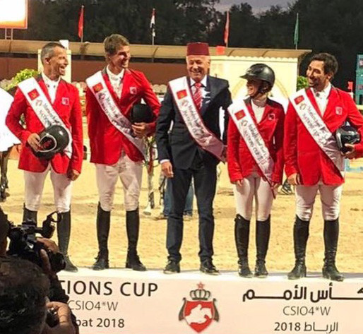 L'équipe suisse victorieuse 2018 à Rabat