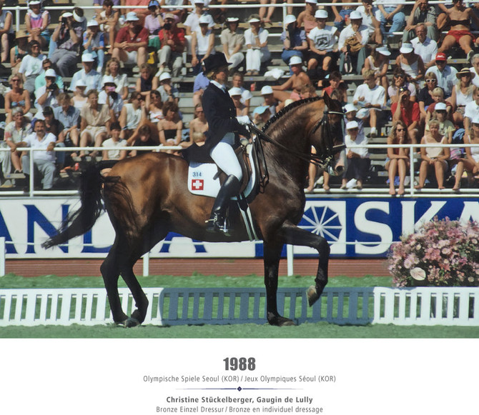 Olympische Spiele Seoul (KOR) 1988 - Christine Stückelberger, Gaugin de Lully - Bronze Einzel Dressur