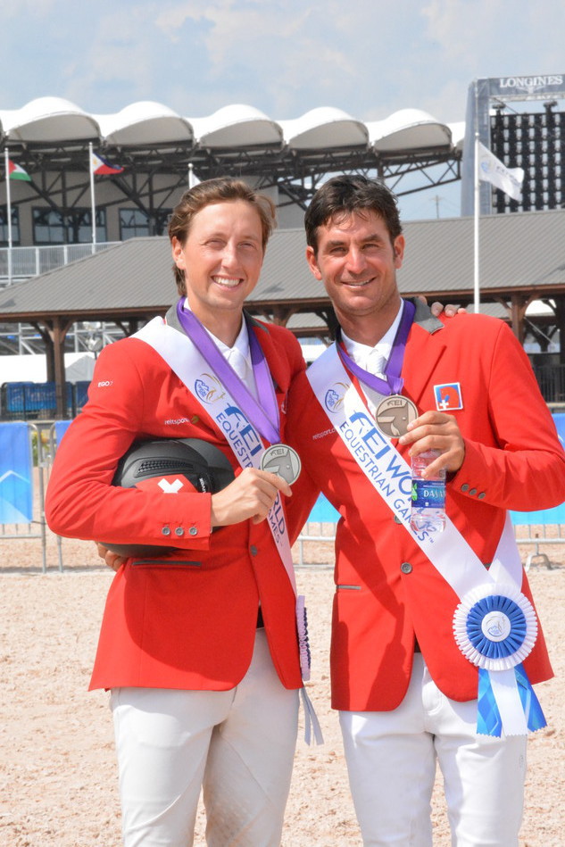 Martin Fuchs und Steve Guerdat gewinnen WM-Silber und -Bronze.