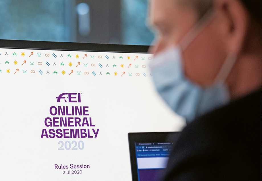 Die Generalversammlung der FEI wurde dieses Jahr als Videokonferenz durchgeführt. | © FEI/Richard Juilliart