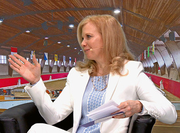 Die Moderatorin Léa Wertheimer ist selbst passionierte Reiterin und führte kompetent durch die Diskussionen. (Foto: SVPS)