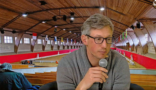 Benoît Johner apporte son expérience autour de la question de l’avenir des manifestations de sports équestres en Suisse. (Photo: ­FSSE)