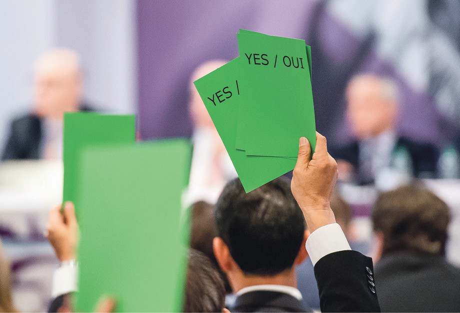Die Mehrheit stimmte für den Vorschlag der FEI zum Einladungssystem.