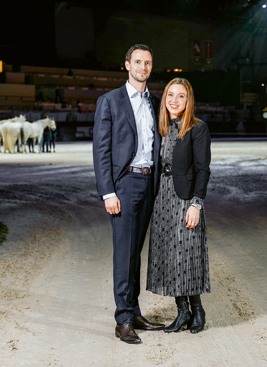 Michel Sorg et son épouse Clara de Coulon Sorg lors du CHI de Genève. ©Clément Grandjean