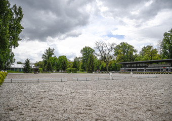 Der Turnierplatz auf dem Basler Schänzli.