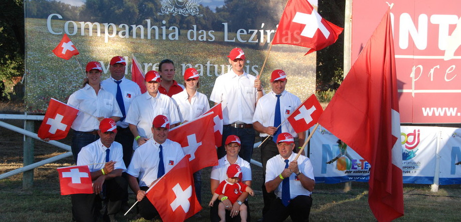 Das Schweizer Team anlässlich der WM Fahren 2012.