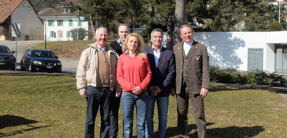 Der neue Vorstand des SHP v. l. n. r.: Urs Schneider, Sascha Stauffer, Marie Deiss, Martin H. Richner und Ernst Vögeli.